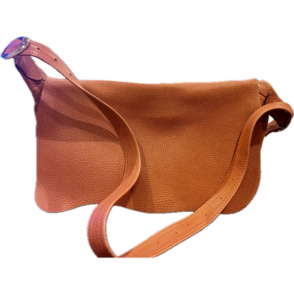 Messager Bag - salmon color leather bag - Picture 1 of 5